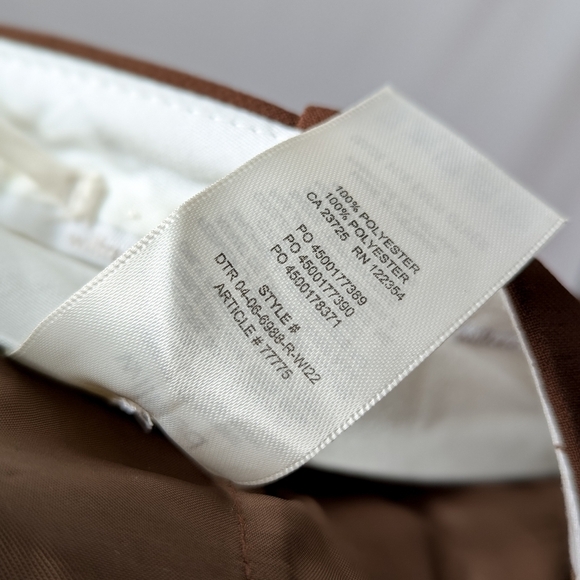 NWT WILFRED Effortless Pants Cognac Brown Wide Leg 00 ARITZIA - Picture 14 of 14